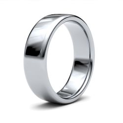Platinum 6.0mm Soft Court Wedding Ring 6GMS-PT