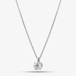 18ct White Gold 1.00ct Brilliant Cut Lab Grown Diamond Pendant Necklace P4336W/100C-18