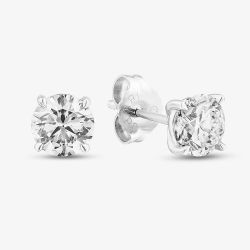 18ct White Gold 1.50ct Brilliant Cut Lab Grown Diamond Stud Earrings E4336W/150-18