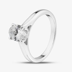 9ct White Gold 1.00ct Lab Grown Diamond Solitaire Ring LGR45981-100SF (WG)(CERT)