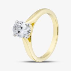 9ct Yellow Gold 1.00ct Diamond Solitaire Ring LGR45981-100SF (YG)(CERT)