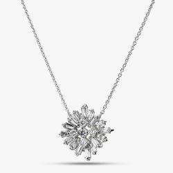 9ct White Gold 0.65ct Lab Grown Diamond Cluster Pendant LGN45914-65SF