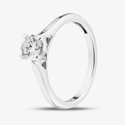 Silver 0.50ct Lab Grown Diamond Solitaire Ring LGR44406-50SF (SIL)(CERT)