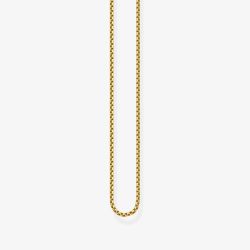 THOMAS SABO Venezia 18ct Gold Plated Box Chain KE1106-413-12