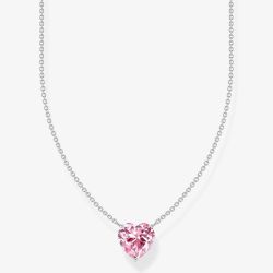 THOMAS SABO Pink Heart Cubic Zirconia Necklace KE2211-051-9-L45V