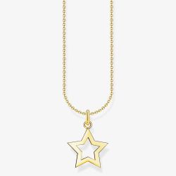 THOMAS SABO Gold Plated Star Necklace KE2222-413-39-L45V