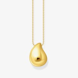 THOMAS SABO Gold Plated Organic Drop Pendant Necklace KE2281-413-39-L50V