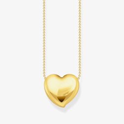 THOMAS SABO Gold Plated Heart Pendant Necklace KE2276-413-39-L45V