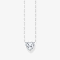 THOMAS SABO Sterling Silver Heart Shaped Pendant Necklace KE2280-051-14-L45V