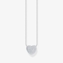 THOMAS SABO Sterling Silver Heart Shaped Pendant Necklace KE2277-051-14-L45V