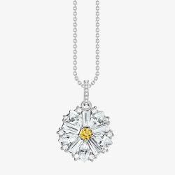 THOMAS SABO Ladies Silver Flower Pendant Necklace KE2086-051-4-L45V