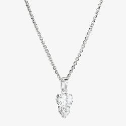 THOMAS SABO Bold Elegance Silver Cubic Zirconia Oval Heart Pendant Necklace KE2363-051-L45V