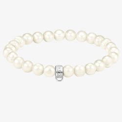 THOMAS SABO As We Love 19cm Freshwater Pearl Silver Bracelet X0293-082-14-L19