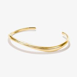 THOMAS SABO Fluid Elegance 18ct Yellow Gold Plated Bangle AR122-M01-39