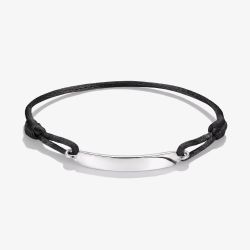 THOMAS SABO Together Black Textile Engravable ID Bracelet A2238-001-11