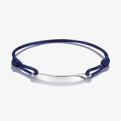 THOMAS SABO Together Blue Textile Engravable ID Bracelet A2238-001-32
