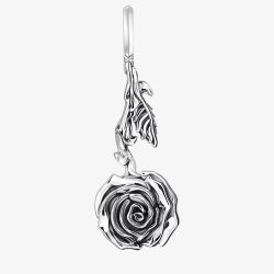 THOMAS SABO Midnight Rose Upside Down Rose & Leaf Pendant PE981-637-21