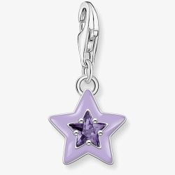 THOMAS SABO Violet Cubic Zirconia Cold Enamel Star Charm 2039-041-13