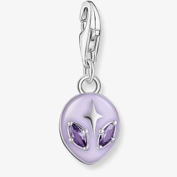 THOMAS SABO Purple Cubic Zirconia Alien Charm 2049-041-13
