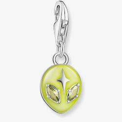 THOMAS SABO Green Cubic Zirconia Yellow Alien Charm 2053-041-4