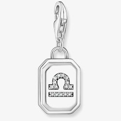 THOMAS SABO Silver Octagonal Cubic Zirconia Libra Charm 2141-643-21