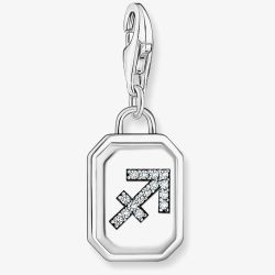 THOMAS SABO Silver Octagonal Cubic Zirconia Sagittarius Charm 2144-643-21