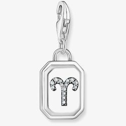 THOMAS SABO Silver Octagonal Cubic Zirconia Aries Charm 2147-643-21