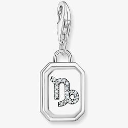 THOMAS SABO Silver Octagonal Cubic Zirconia Capricorn Charm 2152-643-21