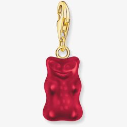 THOMAS SABO Gold Plated Haribo Red Gummy Bear Charm 2190-413-10