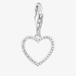 THOMAS SABO As We Love Silver Cubic Zirconia Open Heart Dropper Charm 2203-051-14