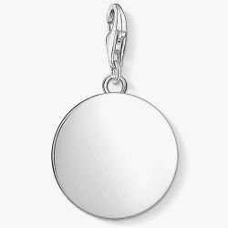 THOMAS SABO Sterling Silver Plain Round Disc Charm 1636-001-21