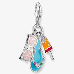 THOMAS SABO Silver & Multi-Stone Holiday Charm 1929-340-7