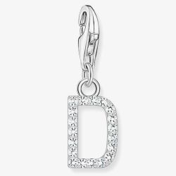THOMAS SABO Silver Cubic Zirconia Letter D Charm 1944-051-14