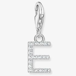 THOMAS SABO Silver Cubic Zirconia Letter E Charm 1945-051-14