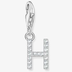THOMAS SABO Silver Cubic Zirconia Letter H Charm 1947-051-14