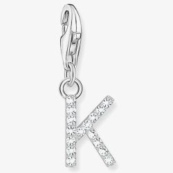 THOMAS SABO Silver Cubic Zirconia Letter K Charm 1950-051-14