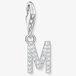 THOMAS SABO Silver Cubic Zirconia Letter M Charm 1941-051-14