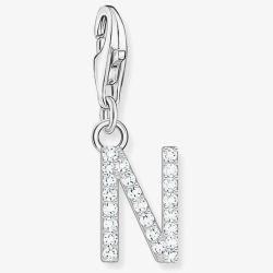 THOMAS SABO Silver Cubic Zirconia Letter N Charm 1951-051-14
