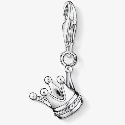THOMAS SABO Silver Crown Dropper Charm 0887-001-12