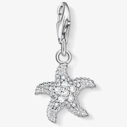 THOMAS SABO Silver Clear CZ Pavé Starfish Charm 0917-051-14