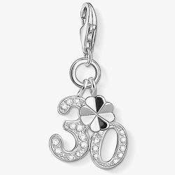 THOMAS SABO Silver Pavé 30 Charm 1237-051-14 30