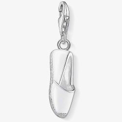 THOMAS SABO Silver White Enamel Espadrille Charm 1351-007-14
