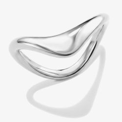 THOMAS SABO Fluid Elegance Sterling Silver Wave Ring TR2544-001-21