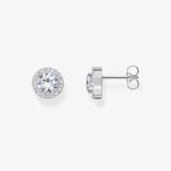 THOMAS SABO Sterling Silver Halo Stud Earrings H2304-051-14