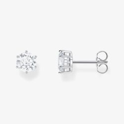 THOMAS SABO Sterling Silver Zirconia Stud Earrings H2301-051-14