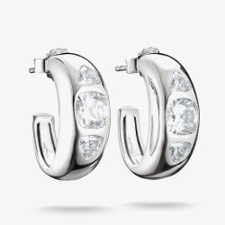 THOMAS SABO Bold Elegance Silver Cubic Zirconia Hoop Earrings CR759-051-14