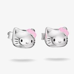 THOMAS SABO Hello Kitty Pink Bow Stud Earrings H2365-M06-7