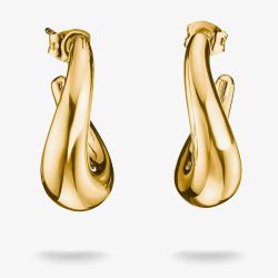 THOMAS SABO Classics 18ct Yellow Gold Plated Hoop Earrings CR768-M01-39