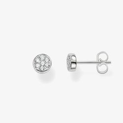 THOMAS SABO Silver 6mm Pavé Round Stud Earrings H1848-051-14