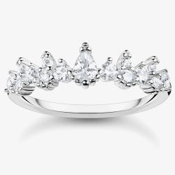 THOMAS SABO Silver Ice Crystals Ring TR2415-051-14